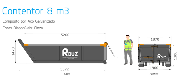 Contentor 8 m3